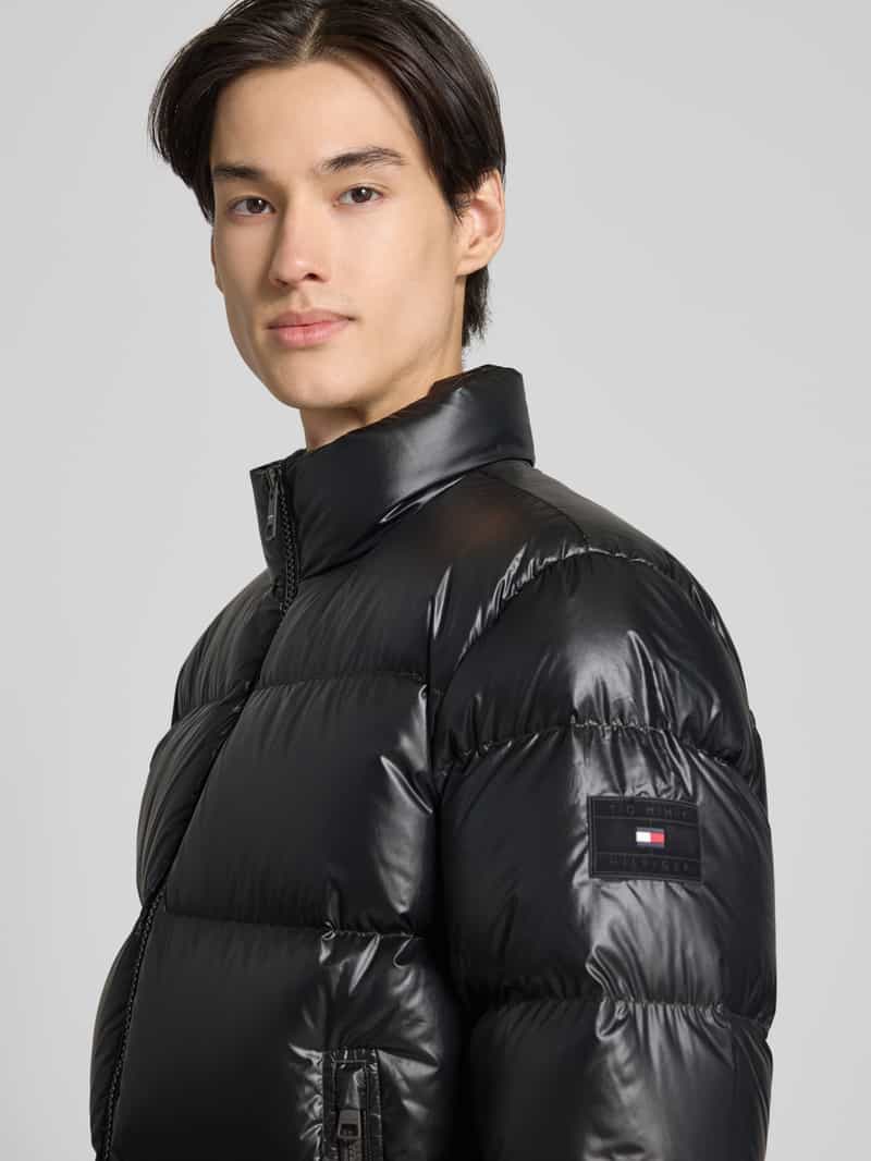 Tommy Hilfiger Regular fit donsjack met doorgestikte naden