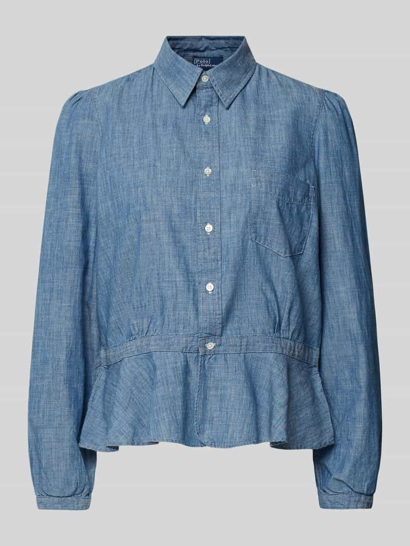 Polo Ralph Lauren Jeansblouse met borstzak