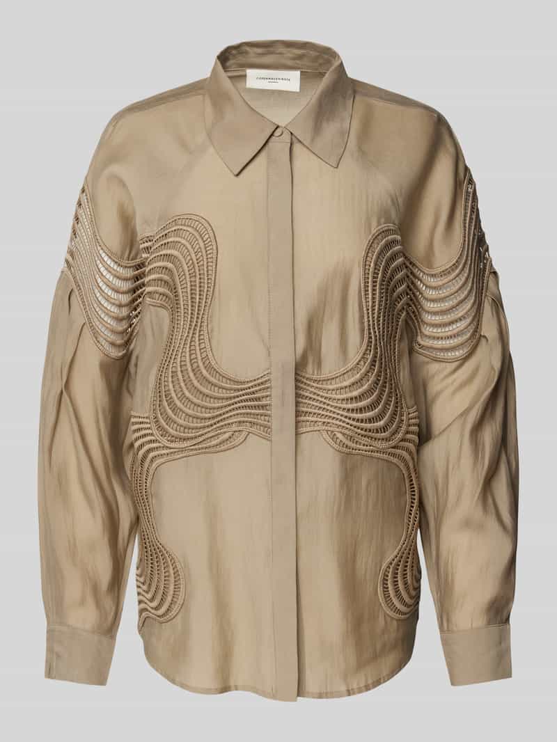 Copenhagen Muse Regular fit blouse met structuurmotief model 'MOLLY'