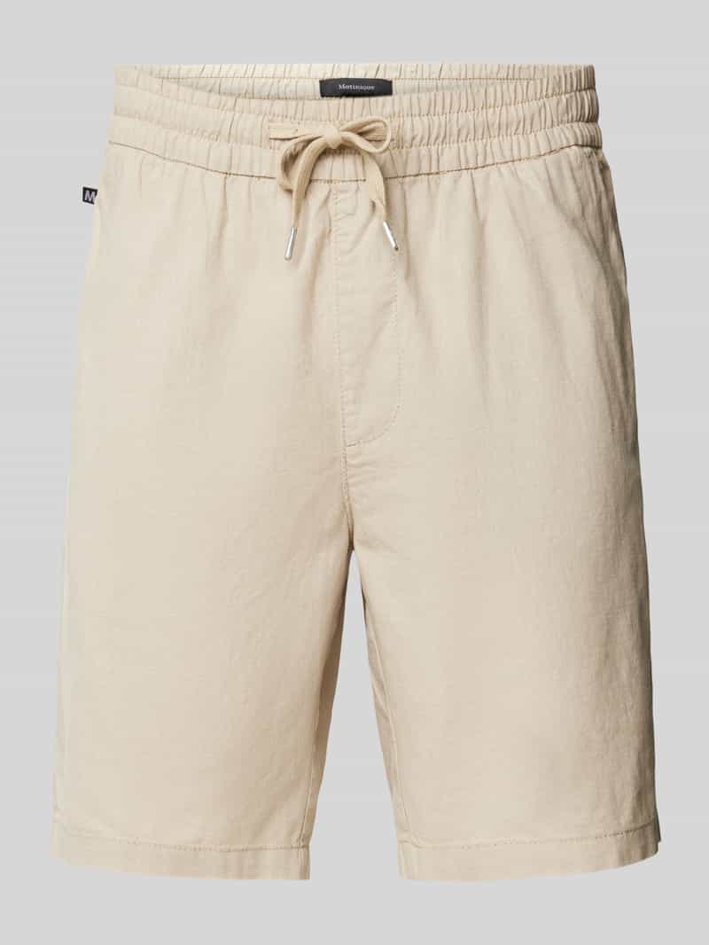 Matinique Regular fit bermuda van een mix van linnen en katoen model 'barton'