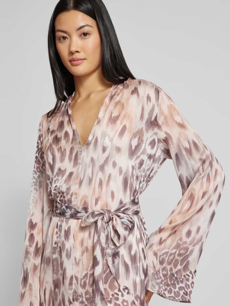 Guess Knielange jurk met strikceintuur model 'SIBILLA'