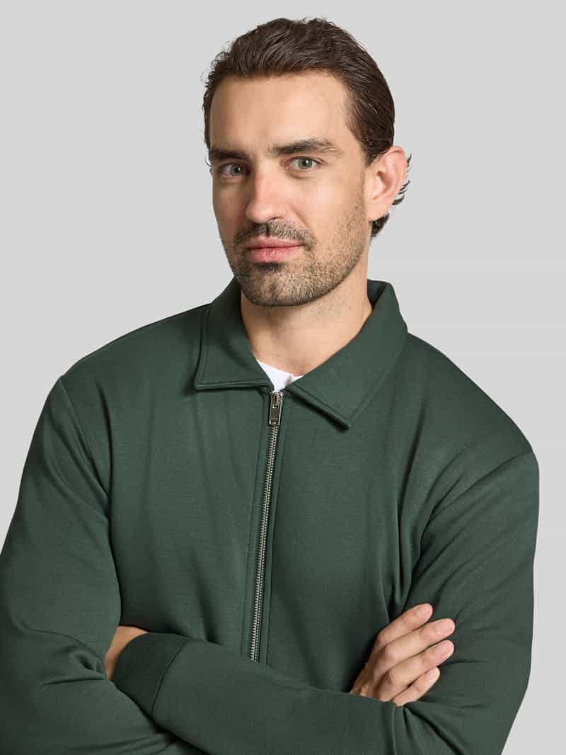Selected Homme Regular fit sweatjack van viscosemix model 'EMANUEL'
