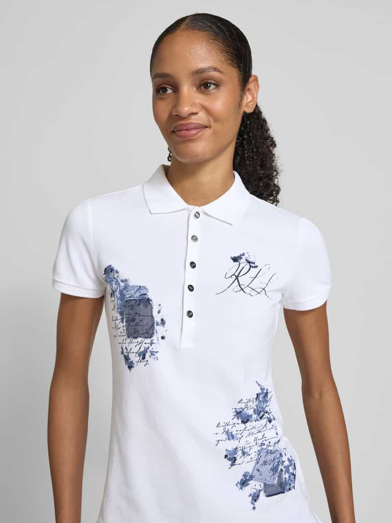 Lauren Ralph Lauren Poloshirt met korte knoopsluiting model 'KIEWICK'