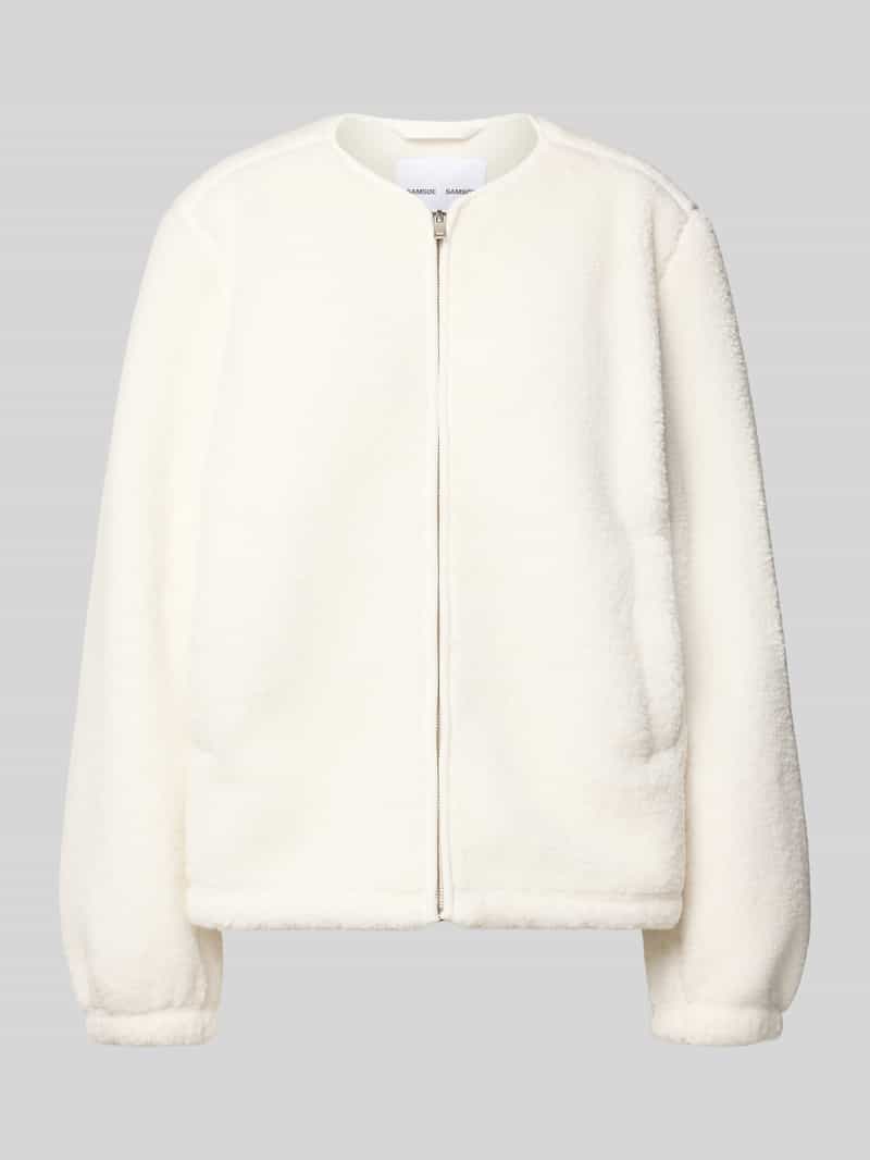 Samsøe Fleecejack met ronde hals model 'AUTUMN'