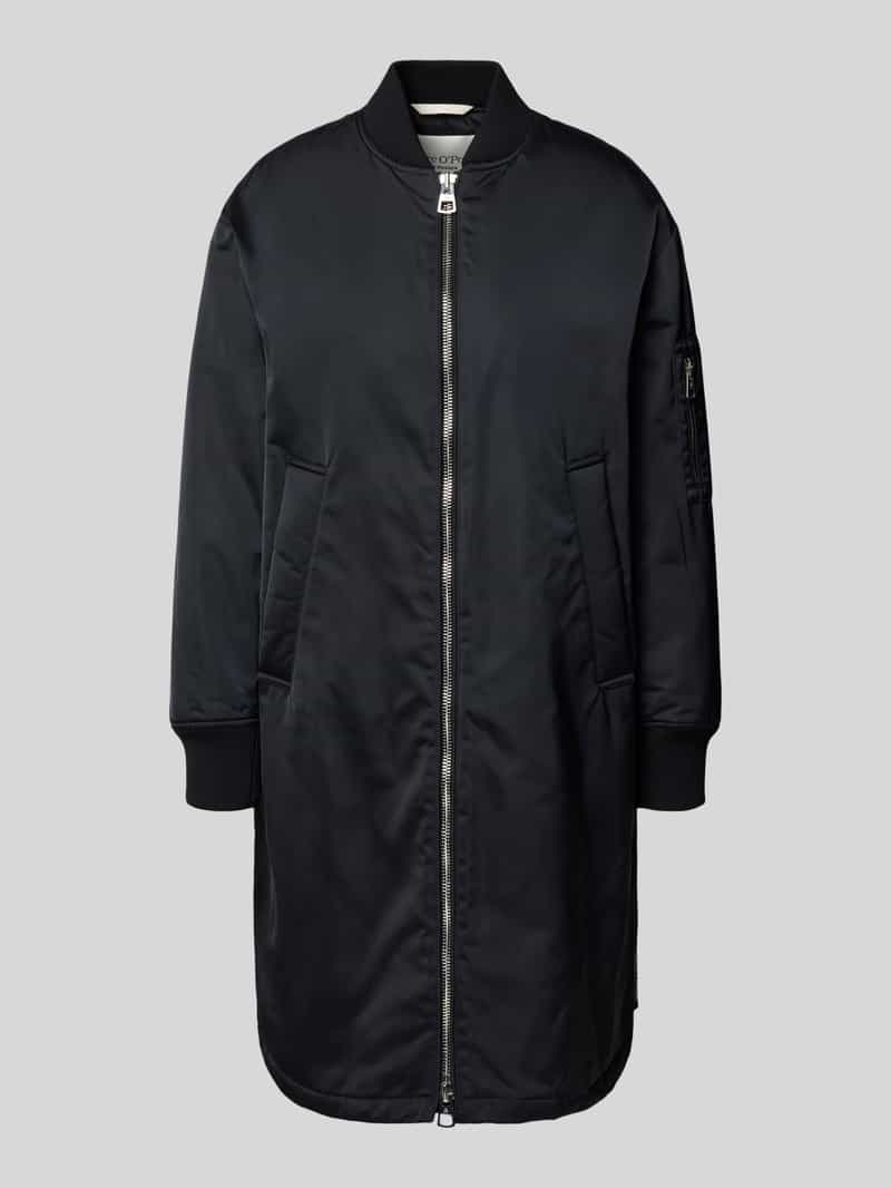 Marc O'Polo Comfort fit lange jas in bomberstijl
