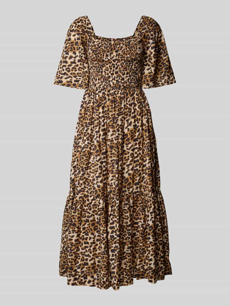 Selected Femme Maxi-jurk met smokdetails model 'DORA'