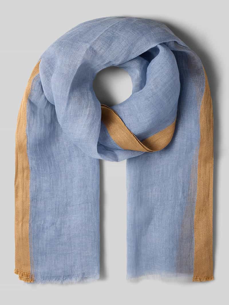 Sjaal met franjes aan de boorden