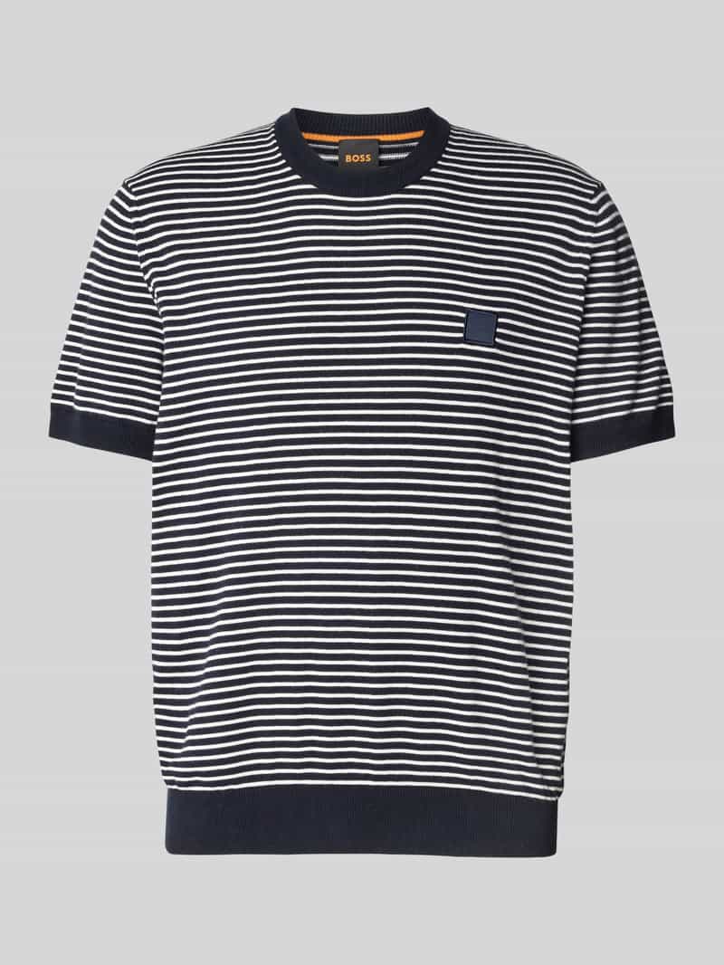 Boss Orange T-shirt met labelbadge model 'Kanache'