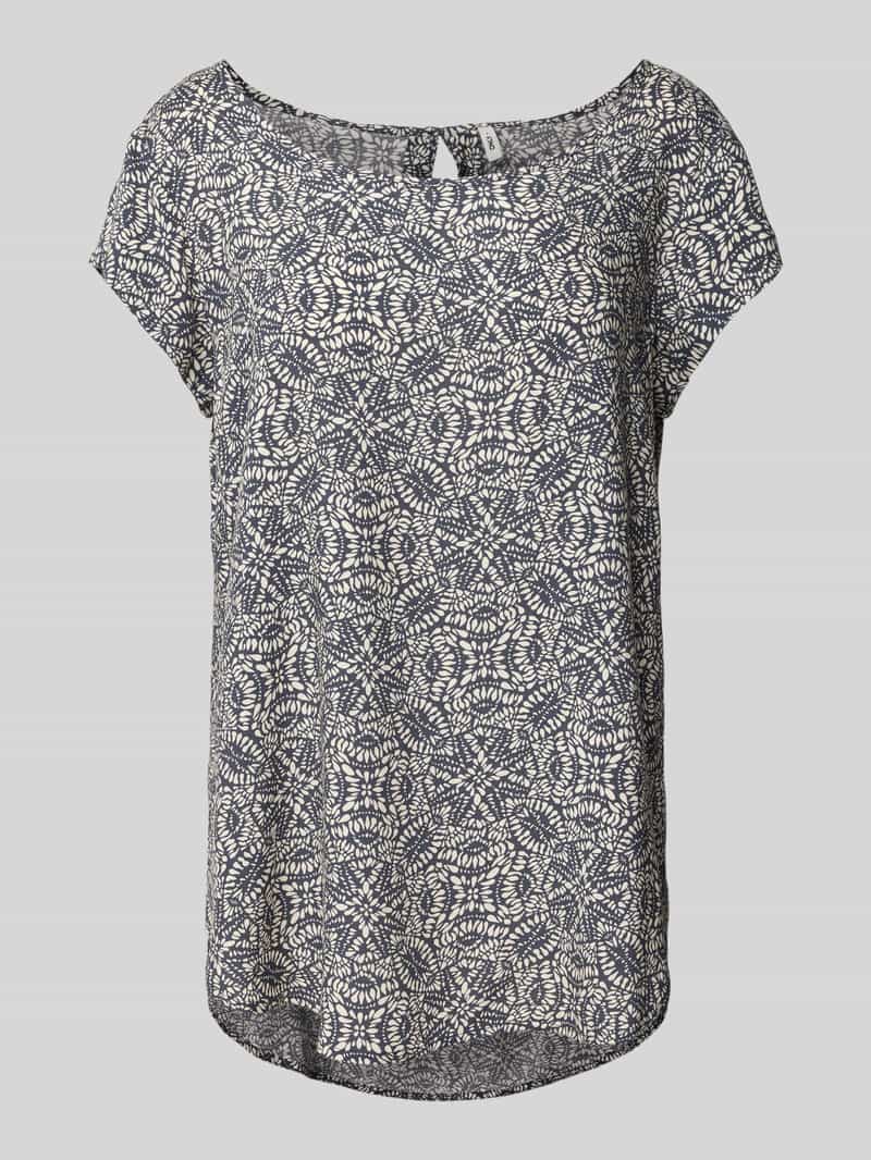Only Regular fit T-shirt met druppelvormig rugdecolleté model 'NOVA'