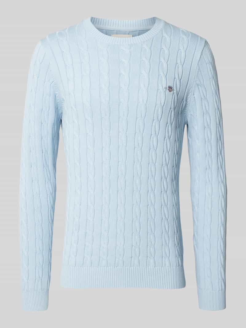 Gant Gebreide pullover met ronde hals