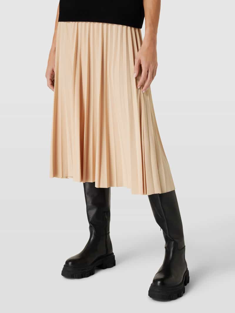 Knielange rok met plissévouwen Rich & Royal