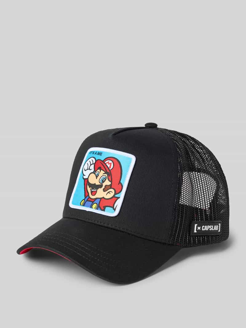 Capslab Baseballpet met motiefstitching