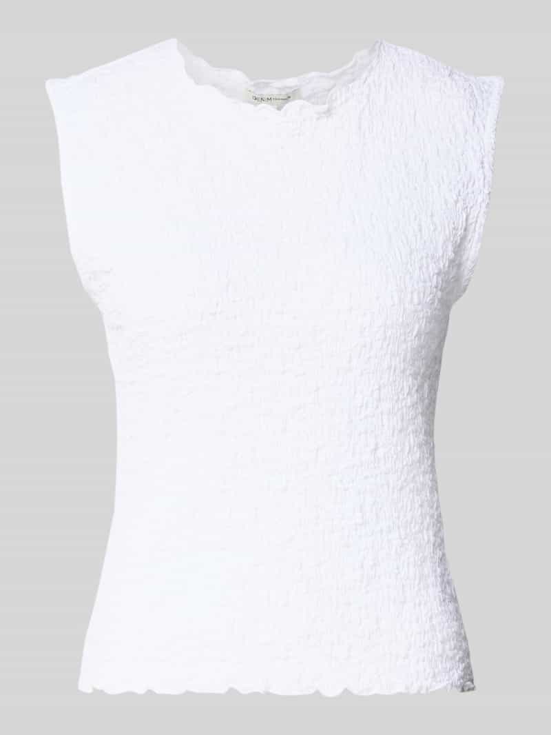 Tom Tailor Denim Slim fit top van katoenmix