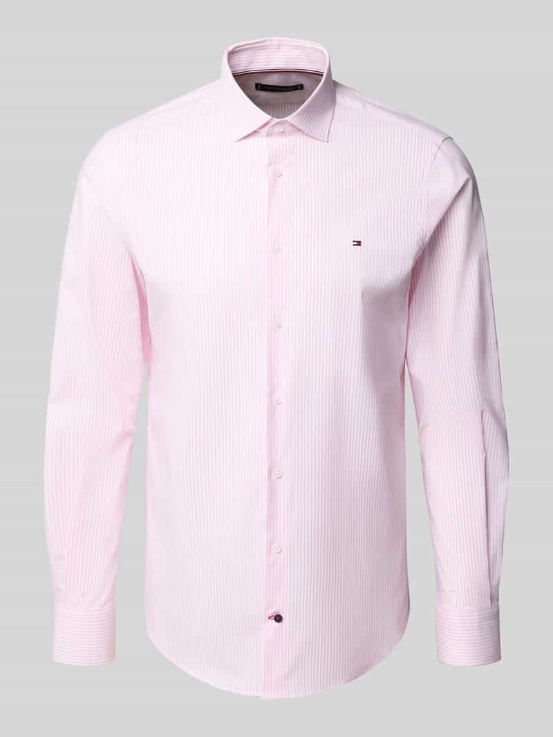 Tommy Hilfiger Tailored Slim fit zakelijk overhemd van hoogwaardige katoenmix