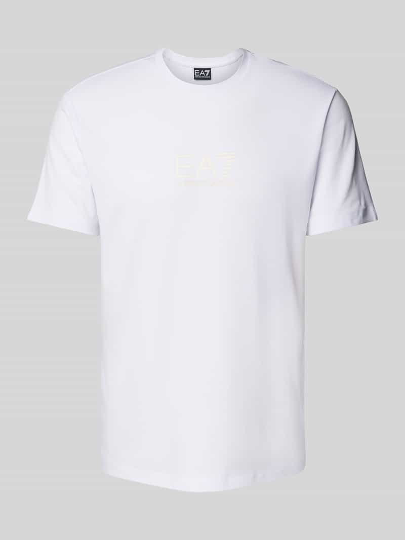 EA7 Emporio Armani T-shirt met labelprint