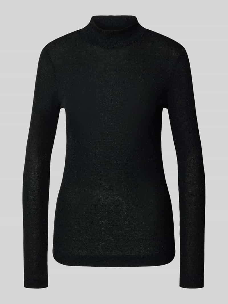 Rich & Royal Shirt met lange mouwen van viscosemix met opstaande kraag