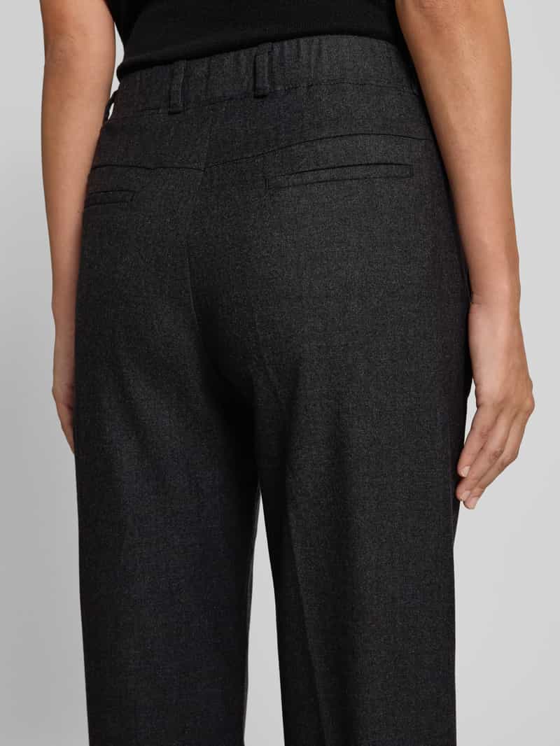 Raphaela By Brax Slim fit broek met elastische band model 'Pam Flared'