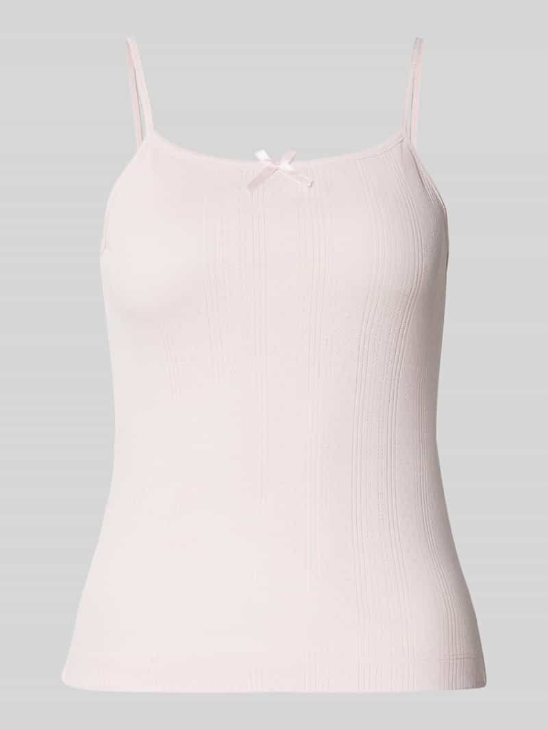 Pieces Slim fit top met bandjes van puur katoen model 'MARIE'