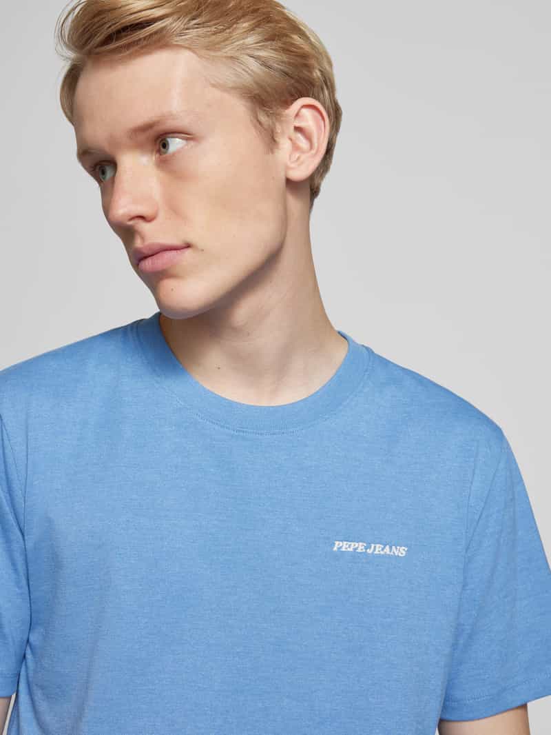 Pepe Jeans T-shirt met labelstitching model 'DAMIAN'