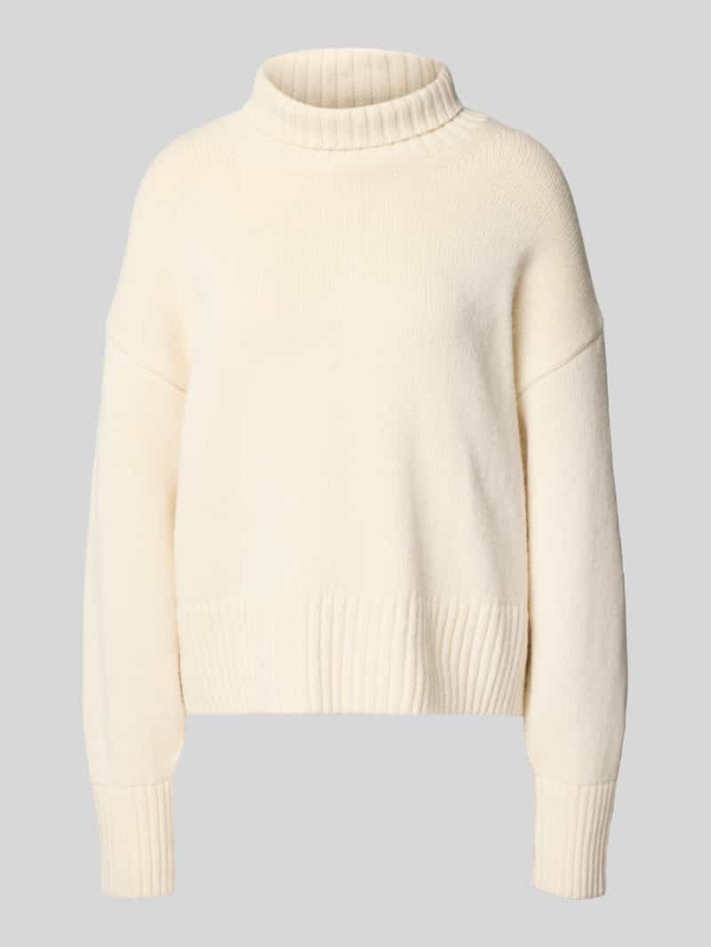 LANIUS Oversized gebreide pullover van een mix van scheerwol en katoen