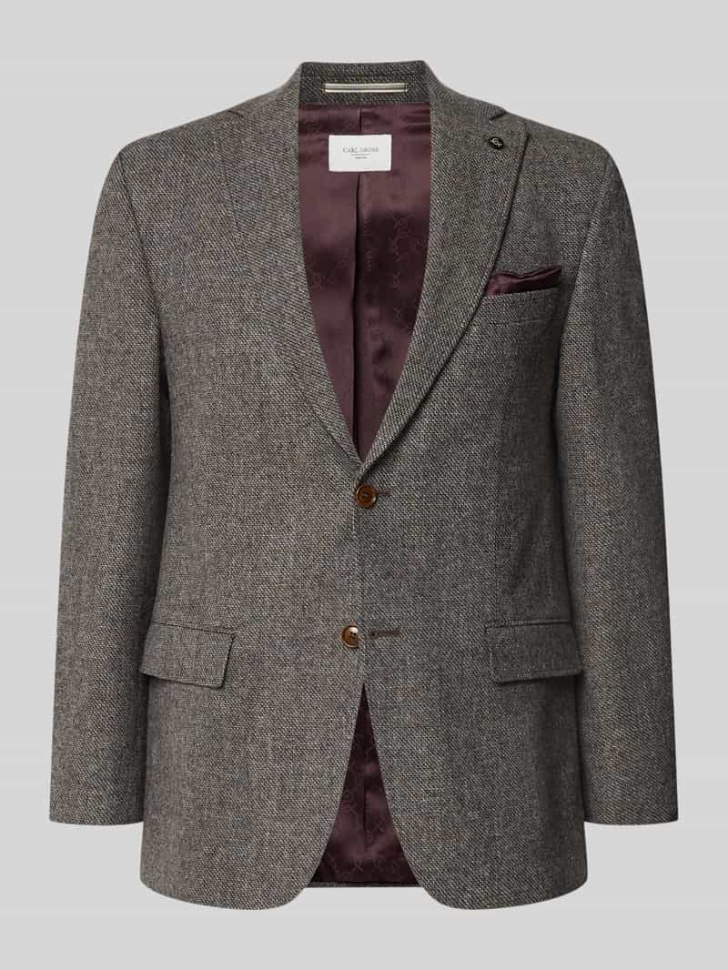 Carl gross Slim fit colbert met viscose model 'Theo'