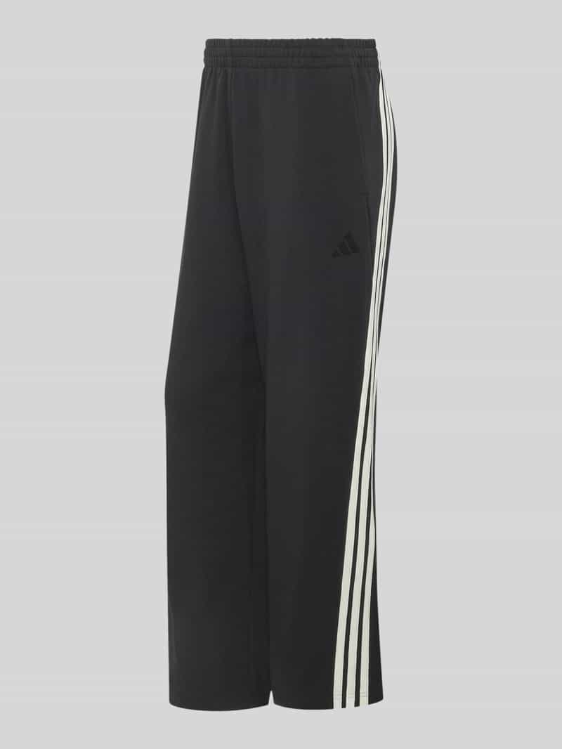 Adidas Kit 3-stripes wide joggers zwart, foto 6