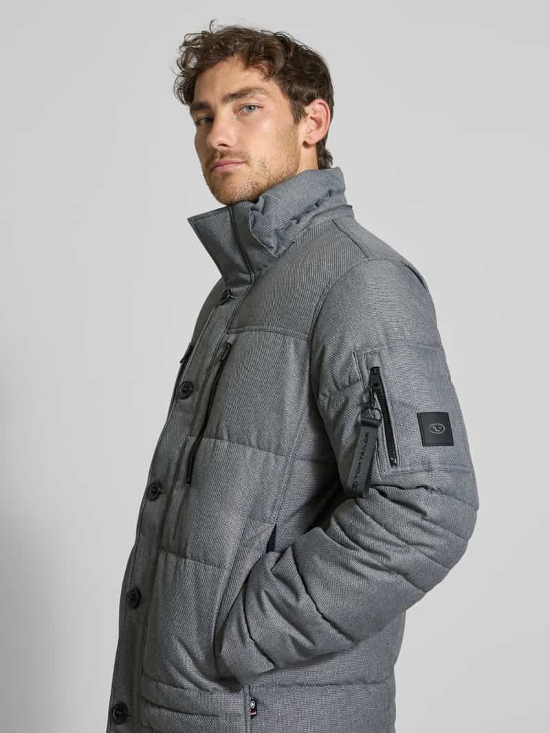 Tom Tailor Gewatteerd regular fit jack met afneembare capuchon