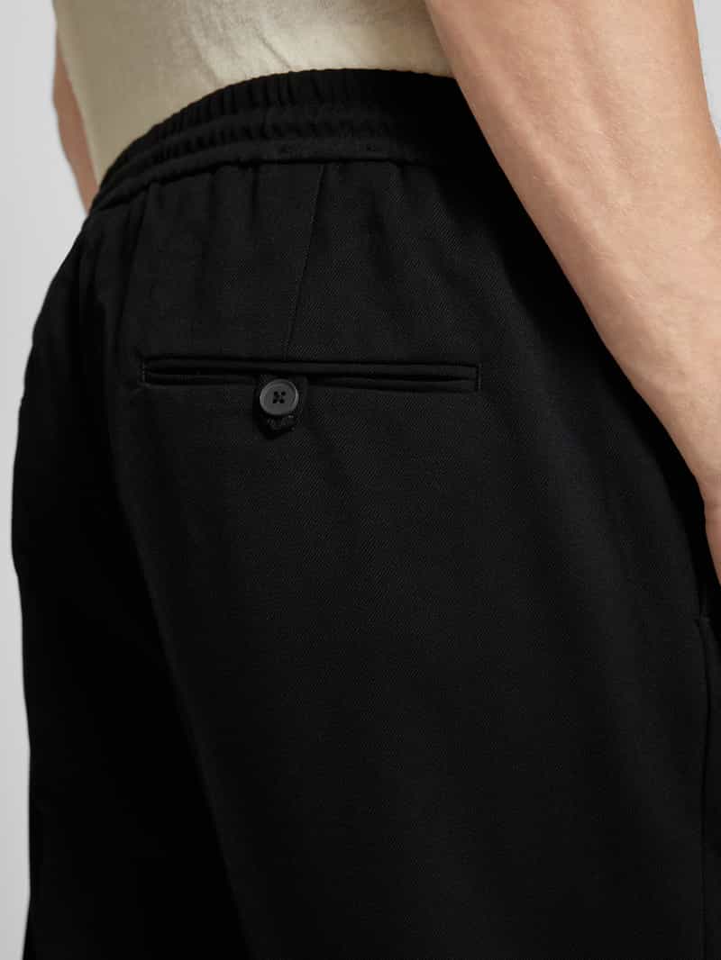 Antony Morato Regular fit bandplooibroek met elastische band