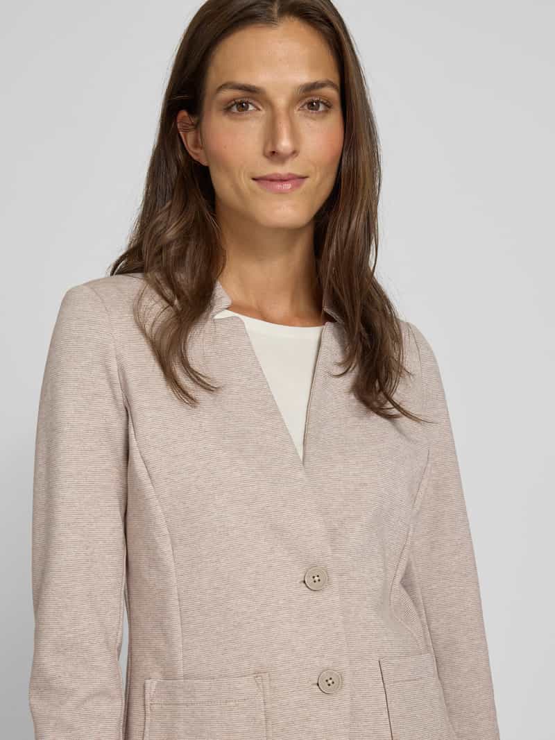 Tom Tailor Regular fit korte blazer van katoenmix