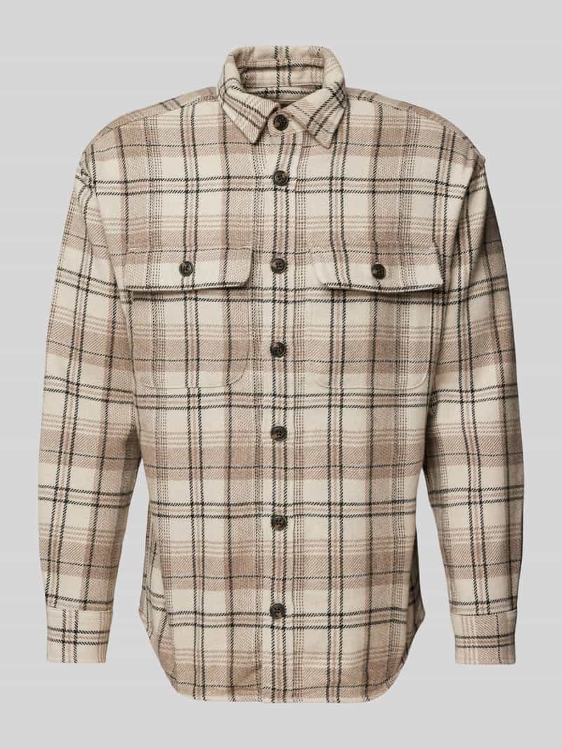 Jack & Jones Premium Slim fit overhemdjack met kentkraag
