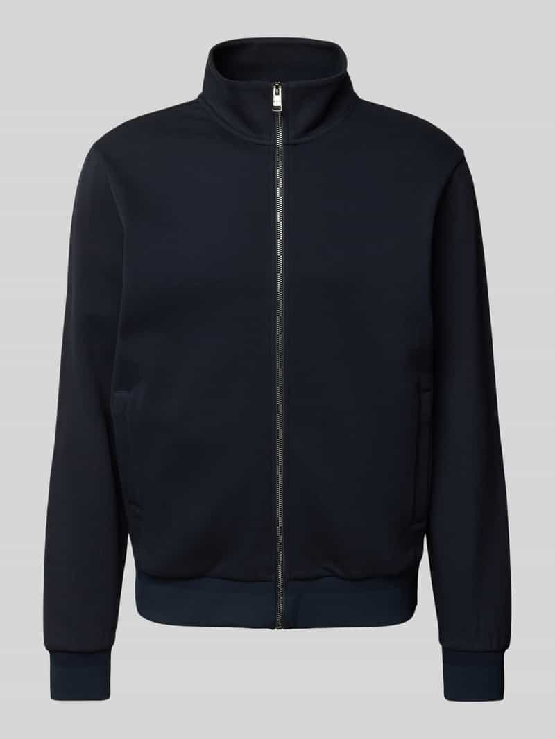 Boss Sweatjack met opstaande kraag