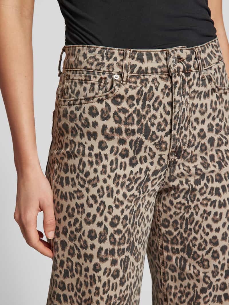 Only Loose fit jeans met dierenprint model 'MADISON'