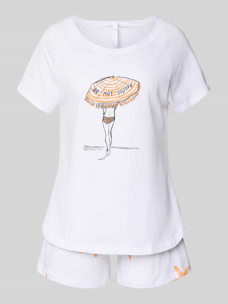 Pyjama-set bestaande uit T-shirt en shorts model 'Sommerliebe'