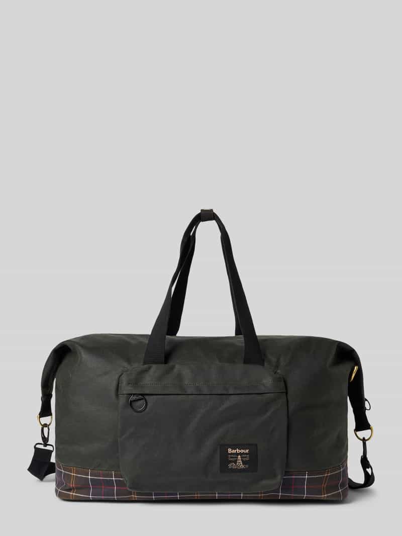 Barbour Weekendtas van puur katoen met afneembare schouderband