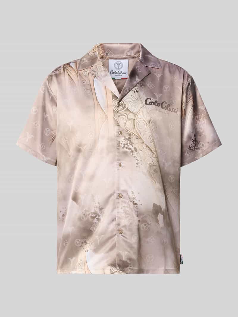 carlo colucci Oversized vrijetijdsoverhemd met reverskraag