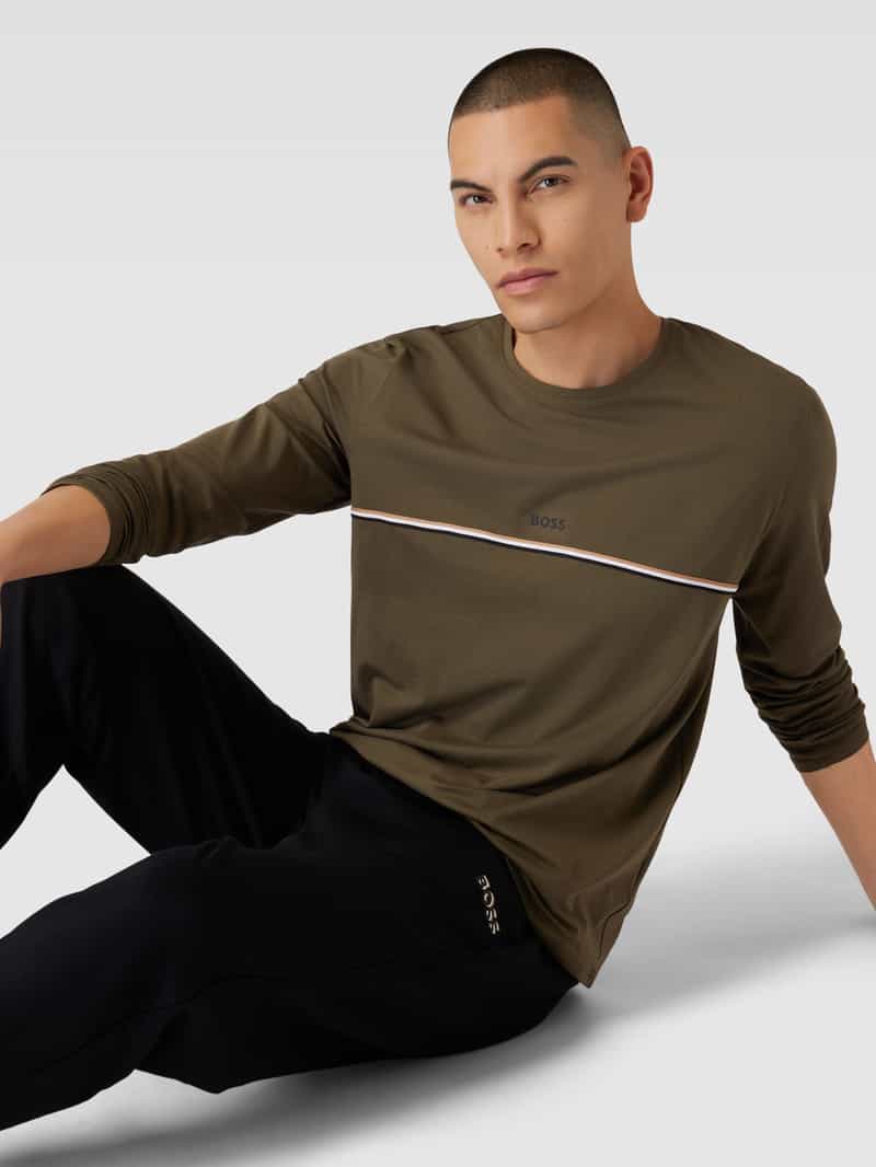 Boss Shirt met lange mouwen met contraststrepen model 'Unique'