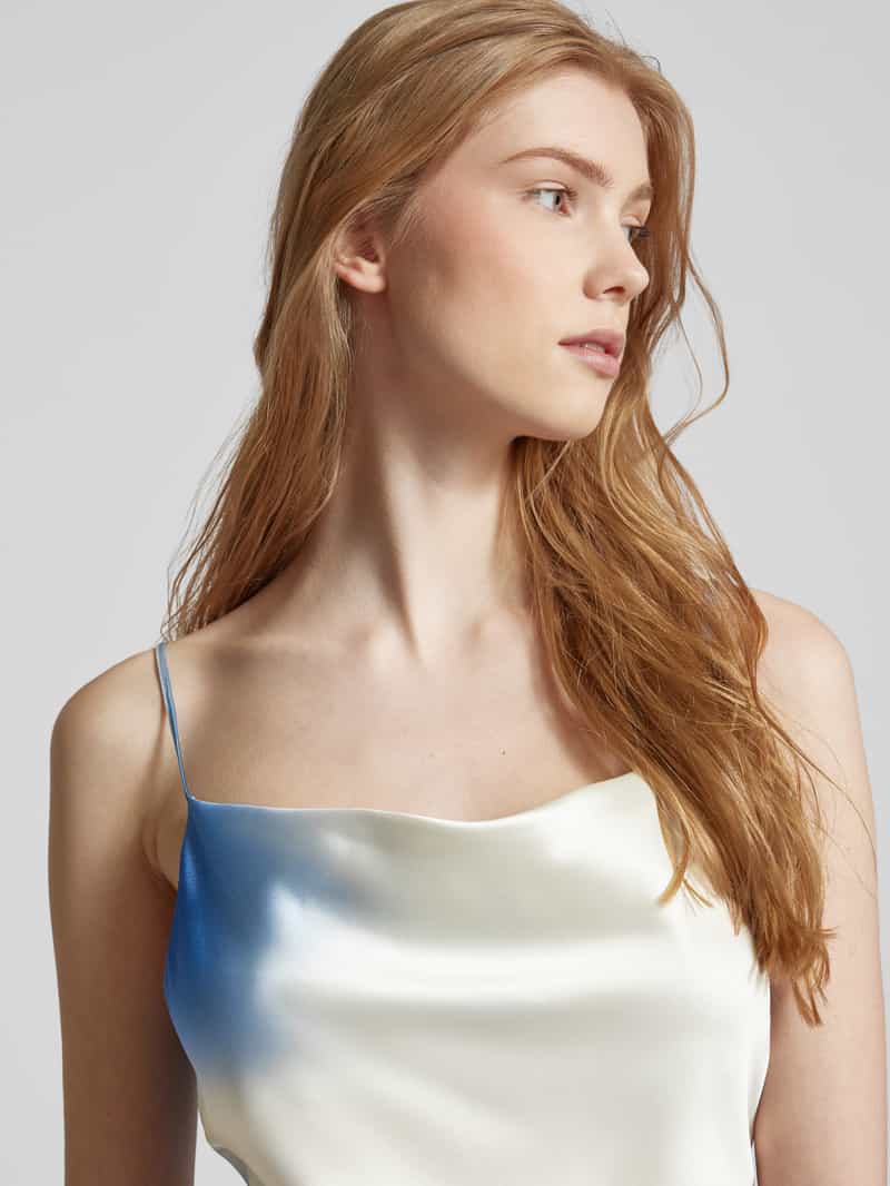 EDITED Mini-jurk in marineblauw met all-over print model 'Jessie'