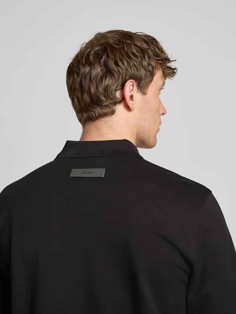 HUGO Poloshirt met V-hals model 'Dimersve'