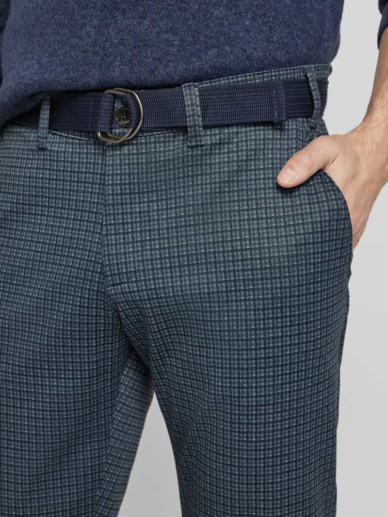 MCNEAL Slim fit broek met riem