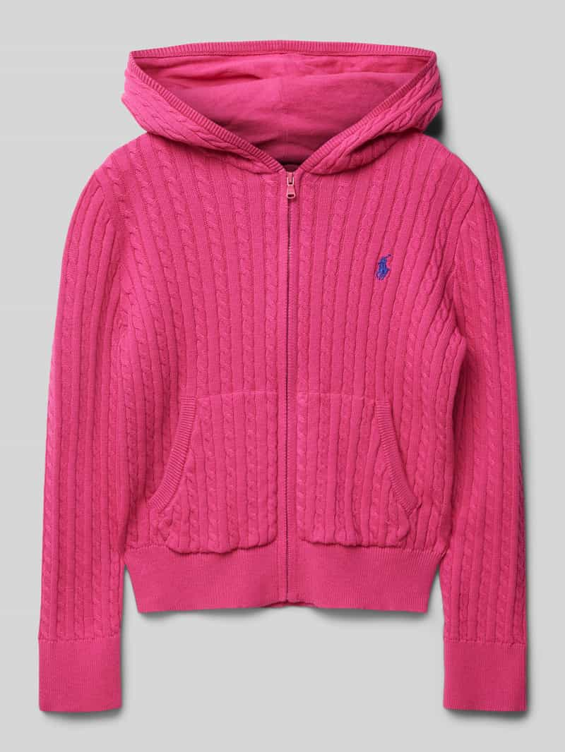 RALPH LAUREN TEENS Gebreid jack met capuchon