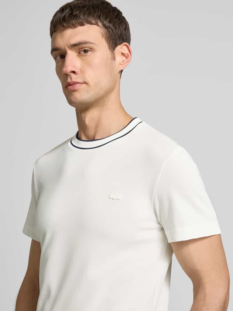 Lacoste Regular fit T-shirt van katoenmix