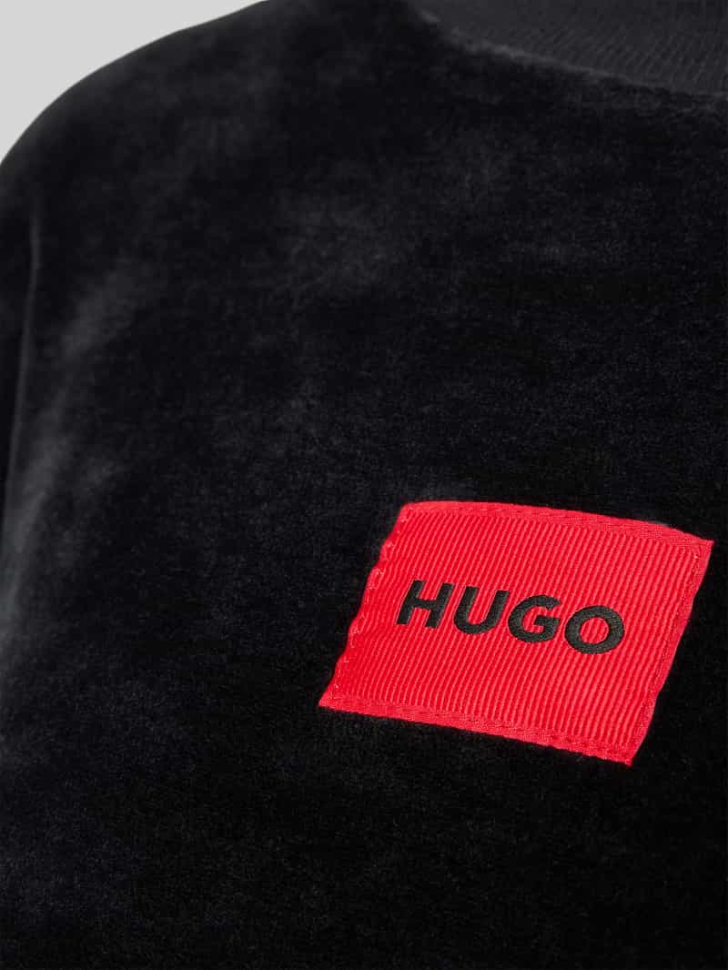 HUGO Regular fit pyjamabovendeel van katoenmix model 'VELVET'