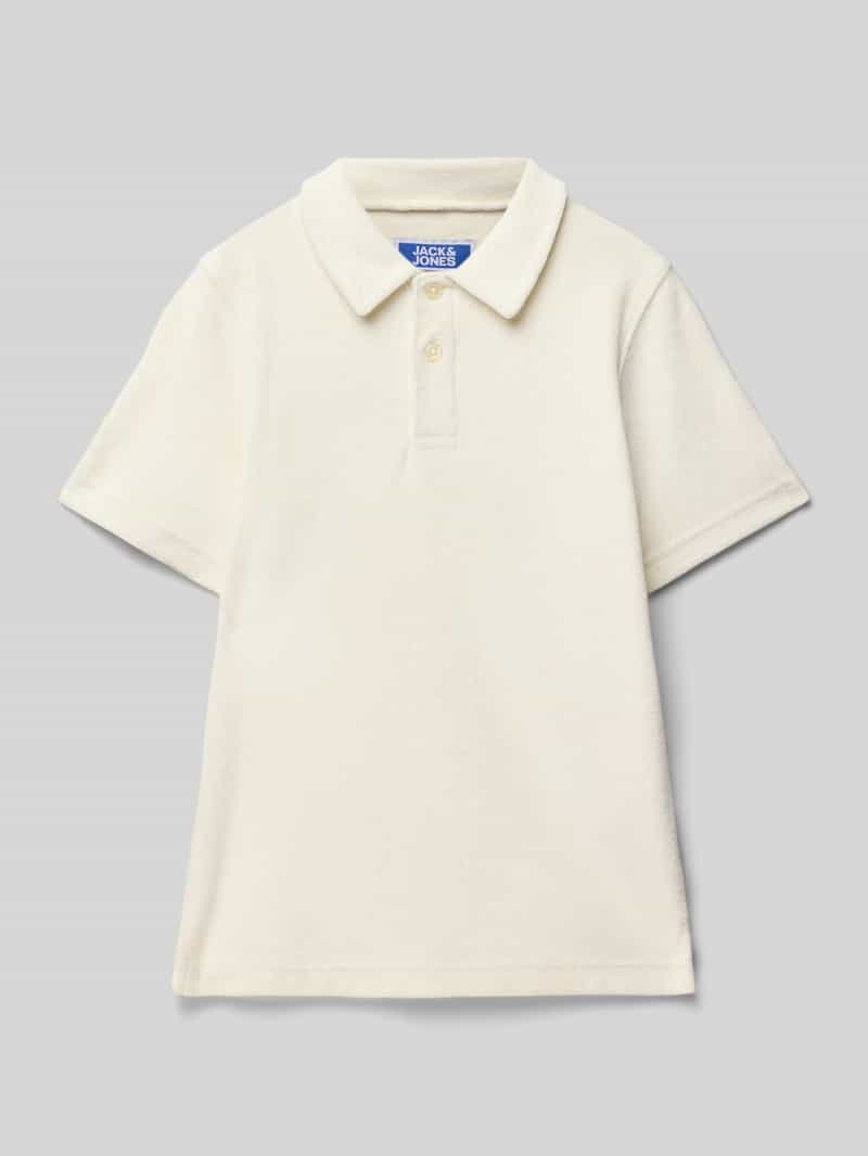 jack & jones Regular fit poloshirt met korte knoopsluiting