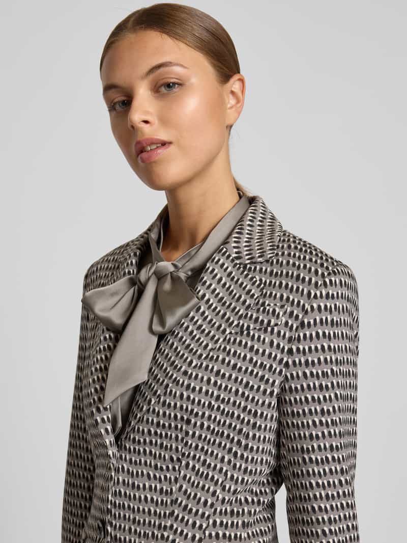 Marc Cain Slim fit blazer met reverskraag