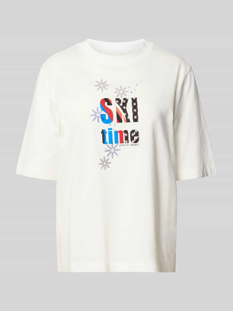 Marc Cain T-shirt van puur katoen met statementprint