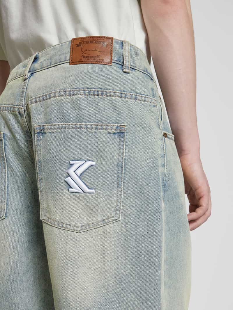 Karl Kani Baggy fit korte jeans in 5-pocketmodel