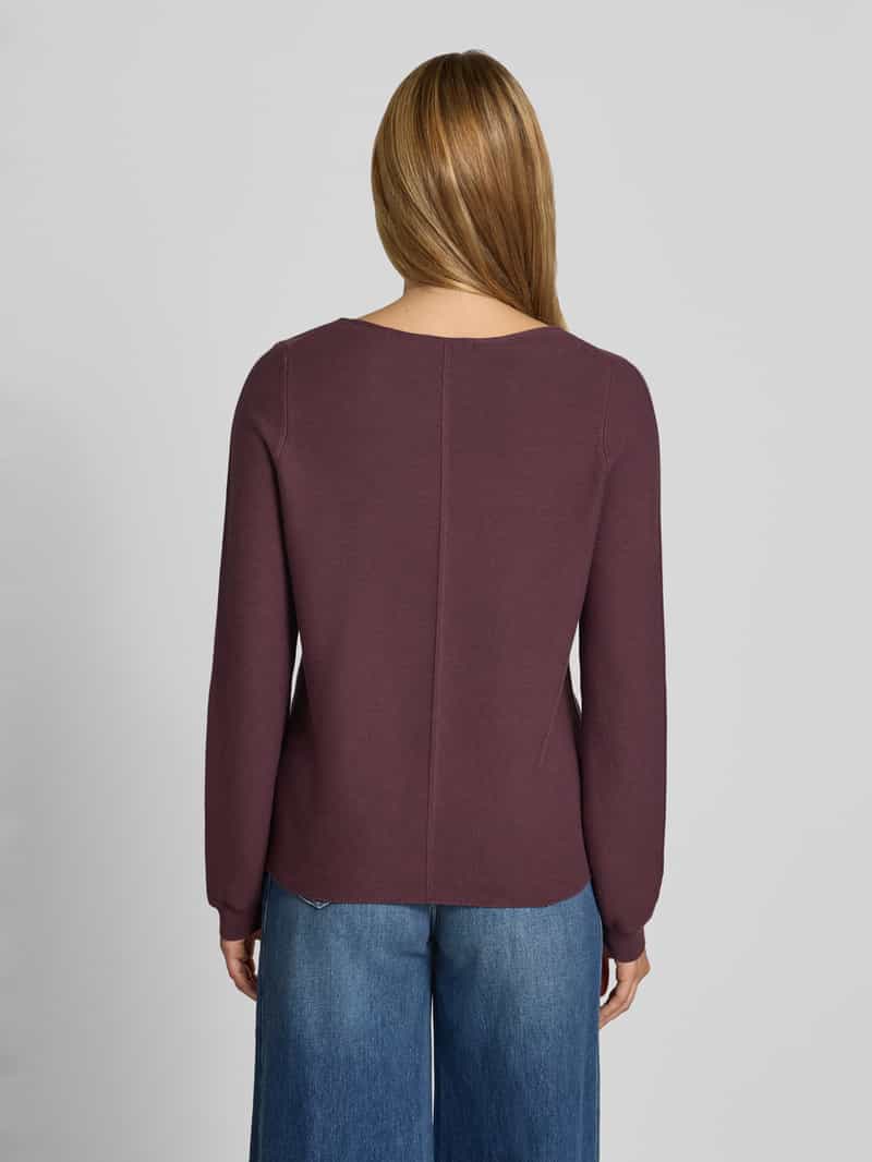 Christian Berg Woman Pullover van pure katoen in tricotlook