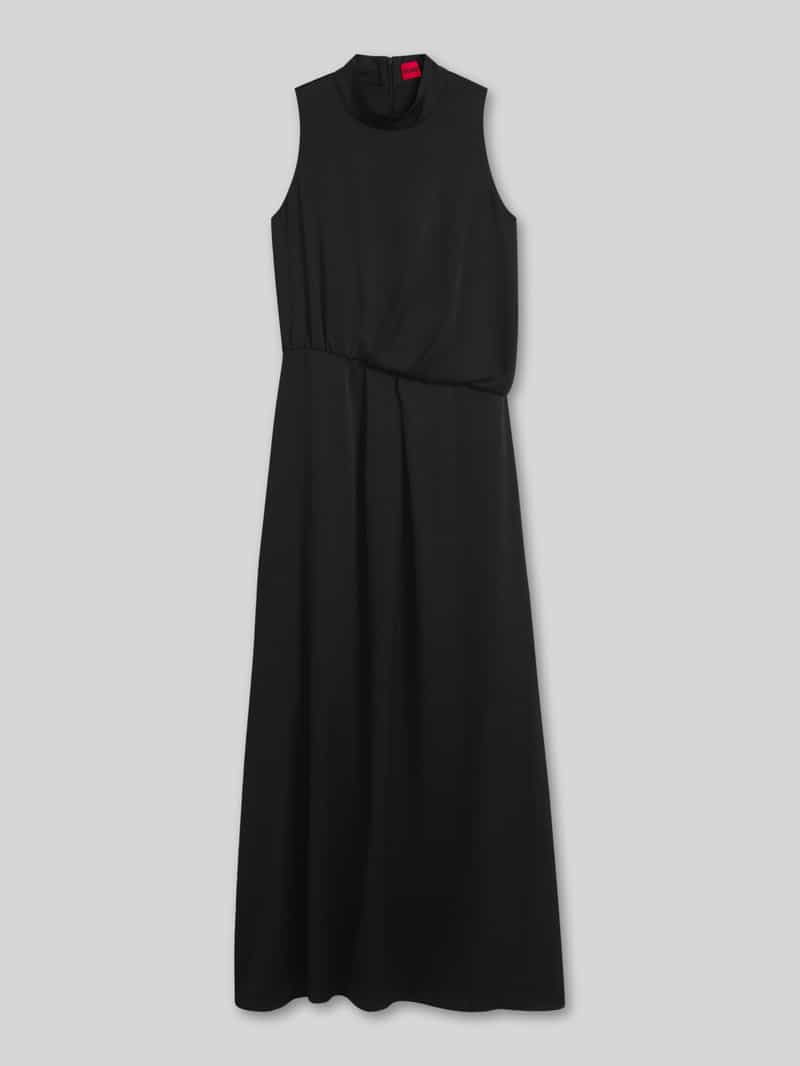 HUGO Maxi-jurk met drapering model 'Kedina-1'