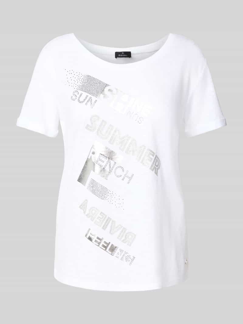 monari T-shirt met statementprints