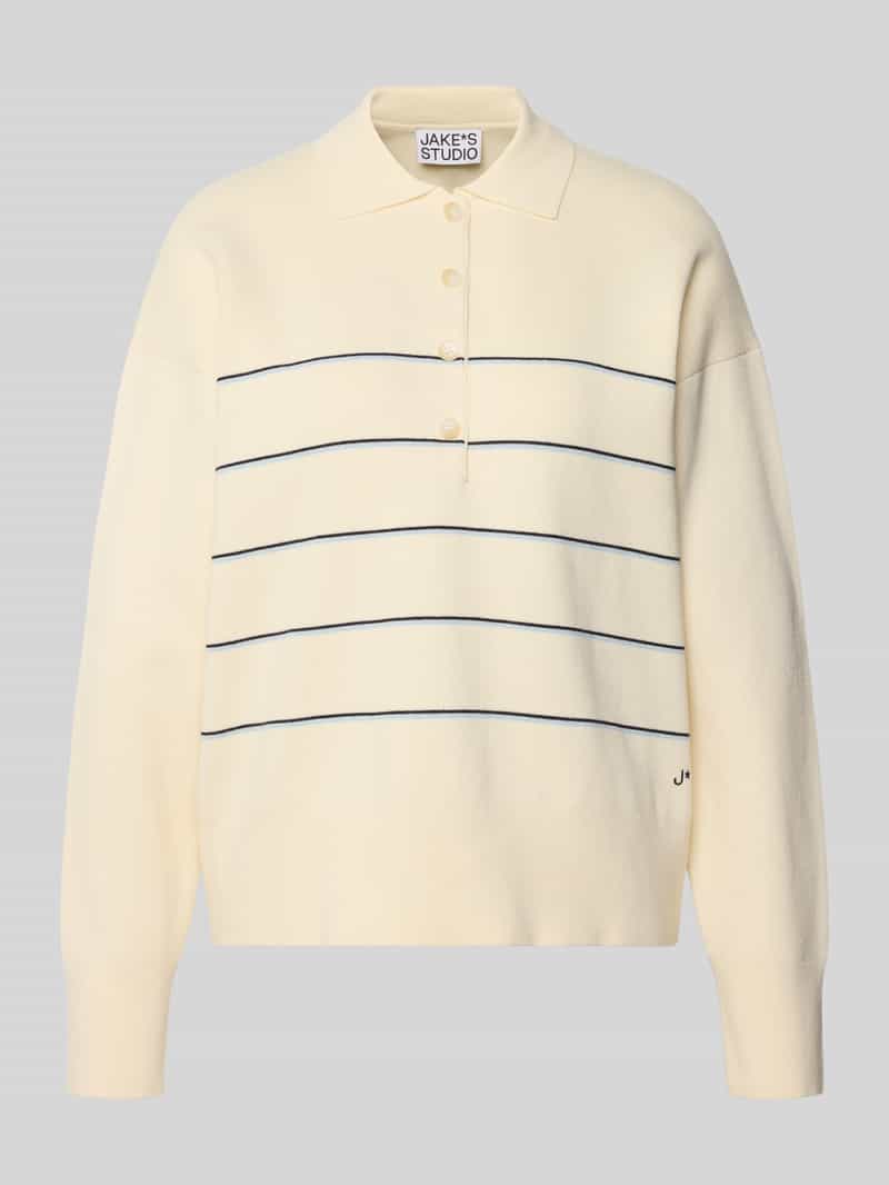 Jake*s Studio Woman Gebreide pullover met polokraag
